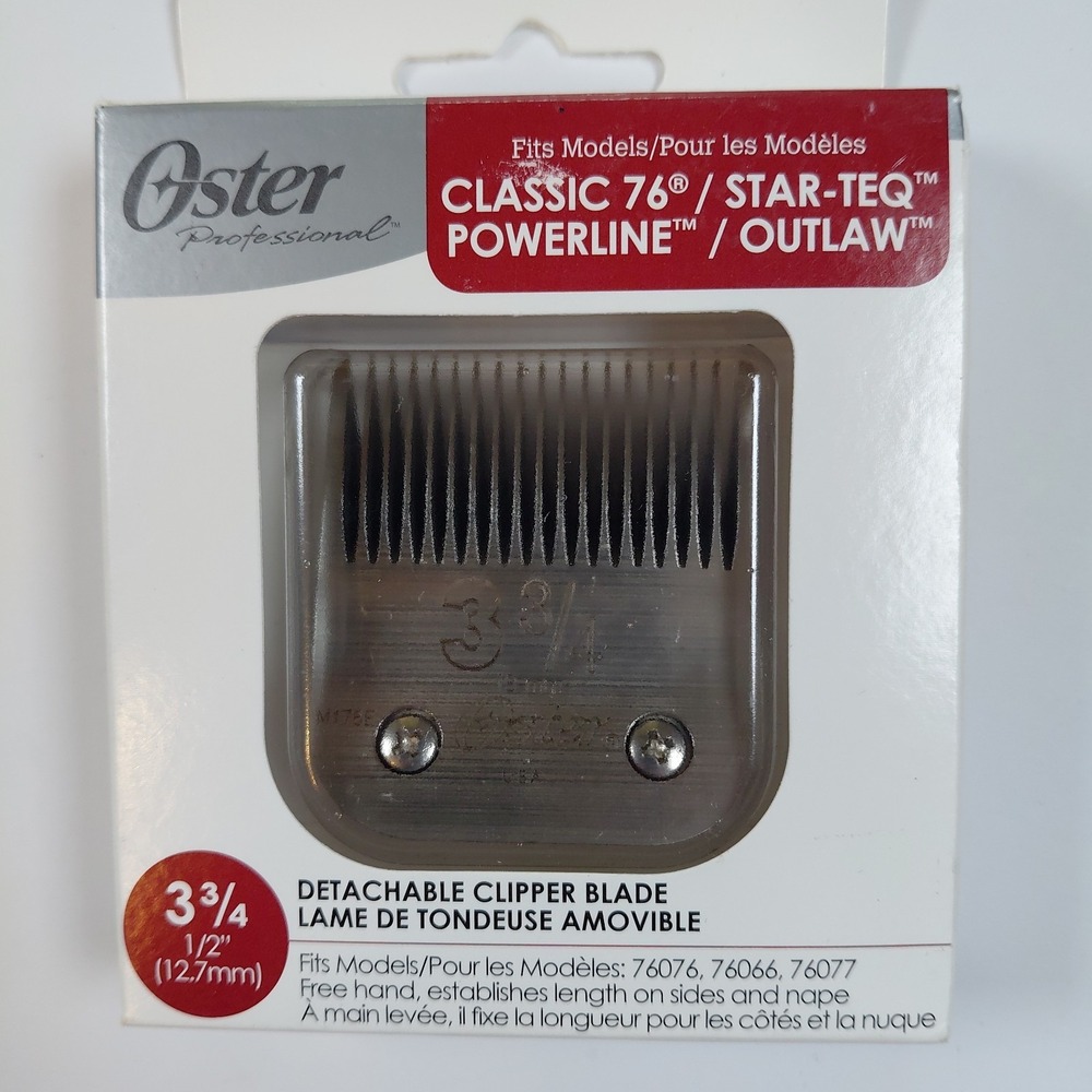 New Oster Clipper Blade Size 3-3/4 76918-206 Classic 76 1/2" Star-Teq